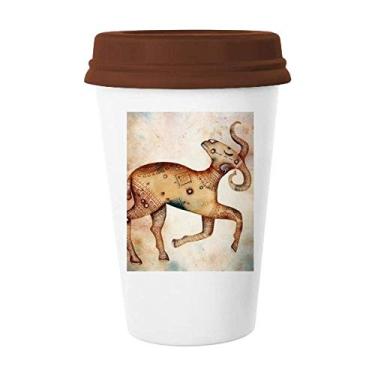 Imagem de Março, abril, Áries, Constelação, Zodíaco, Caneca, Café, Copos de cerâmica, Tampa de cerâmica
