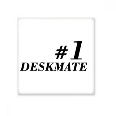 Imagem de Número 1 Deskmate – Azulejo de cerâmica brilhante – Pedra adornada de tijolo esmaltado
