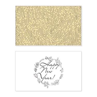 Imagem de Estampa amarela Bark impressão digital Ano Novo Festival Cartão felicitações Bless Mensagem presente