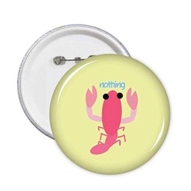 Imagem de Lagosta Camarão Marinho Art Deco Presente Fashion Pins Emblema Emblema Acessório Decoração 5 peças