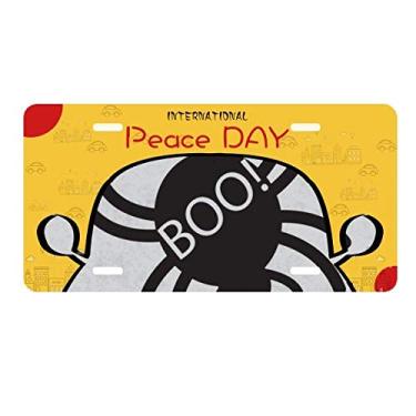 Imagem de DIYthinker Placa de carro Aranha Negra Halloween Decoração de carro Dia da Paz