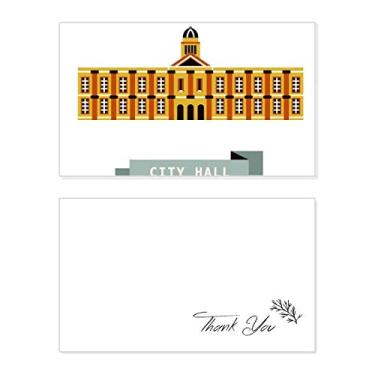 Imagem de Cartão de agradecimento da Câmara Municipal de Cingapura, papel de aniversário, agradecimento de casamento