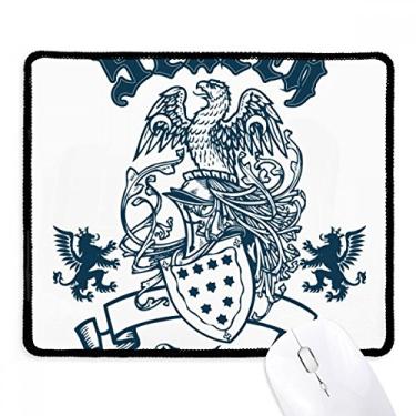 Imagem de Mousepad Medieval Knights of Europe Destroy Eagle Emblema Tapete de borracha para jogos