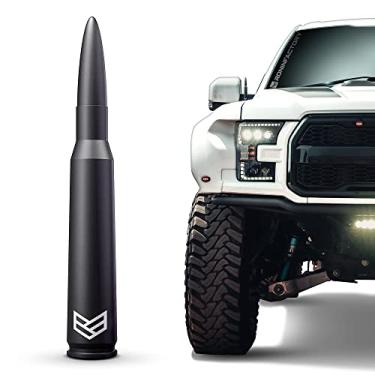 Imagem de Ronin Factory Antena Bullet 50 Cal para Ford F150 F250 F350 Super Duty Ford Raptor Ford Bronco Truck Ford F-150 Acessórios F150 Antena RAM 1500 Antena Curta Substituição Ford F150 Antena