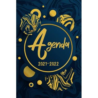 Imagem de AGENDA: 16 meses Planificadora semanal diaria y mensual | 2 páginas = 1 semana | Para una perfecta gestión del tiempo |Oro | Regalo mujer hombre familia y amigos