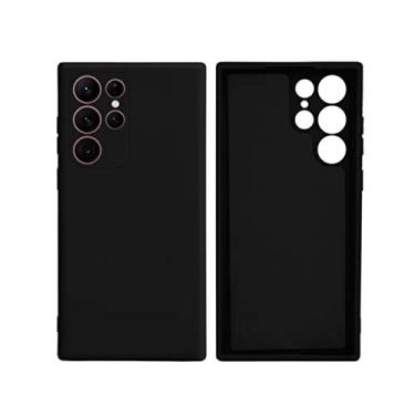 Imagem de Capinha Colorida Linha PREMIUM Compatível Com Samsung Galaxy S23 ULTRA Preto, Branco, Vermelho, Amarelo, Lilás, Roxo, Azul, Laranja, Marrom, Verde, Cinza, Rosa Case Slim Flexível Aveludada 3 Camadas De Proteção DUPIN (PRETO)