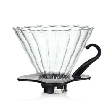 Imagem de Coador Suporte P/ Filtro De Café Tipo Hario V60-01 Vidro - Raleo