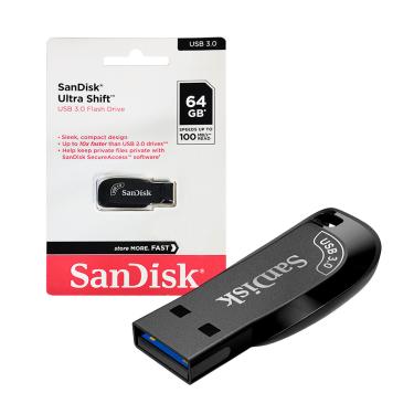 Imagem de Pen Drive SanDisk Ultra Shift USB 3.0, 64GB - SDCZ410-064G-G46