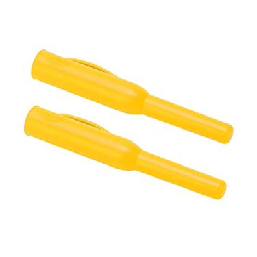 Imagem de Estojo para Caneta Marcador, Estojo para Lápis de Carpinteiro de 2 Peças Com Ranhura Antiderrapante Boa Proteção para Rabiscos (Amarelo)