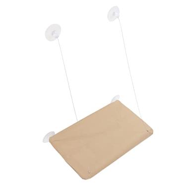 Imagem de Cama de Gato Montada na Janela, Rede de Gato Otário Sem Deformação Economiza Espaço 15-20 (caqui)