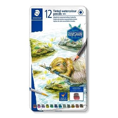 Imagem de Lápis de Cor, Tintado, Design Journey, Staedtler, 12 cores, 14610T M12