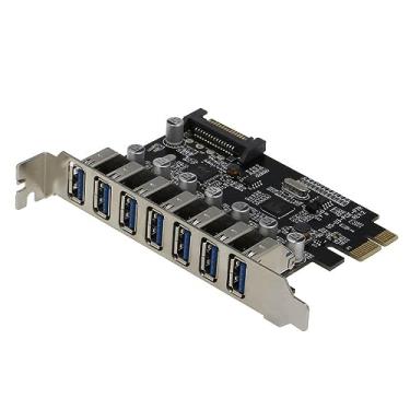 Imagem de Placa de Expansão Pci-e 7x Portas USB 3.0 Sata Transferência até 5 Gb/s