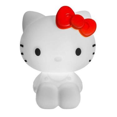 Imagem de Luminária Abajur De Mesa Hello Kitty Gatinha Usare 3D Led
