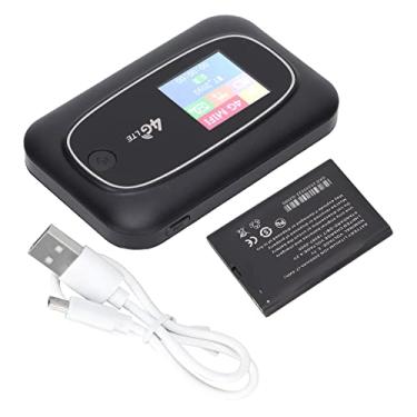 Imagem de Roteador De Viagem Portátil 4G WiFi Hotspot Com Display LED, Longa Espera, Ampla Compatibilidade, Fácil Configuração(Preto)