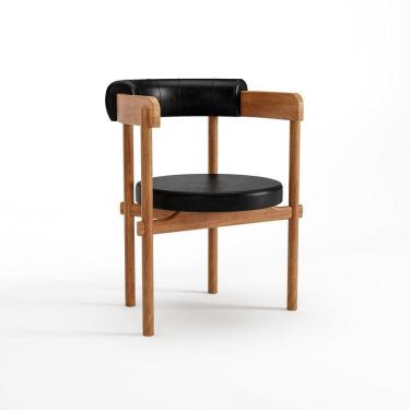 Imagem de Cadeira para Sala de Jantar Cavalet Champagne/preto