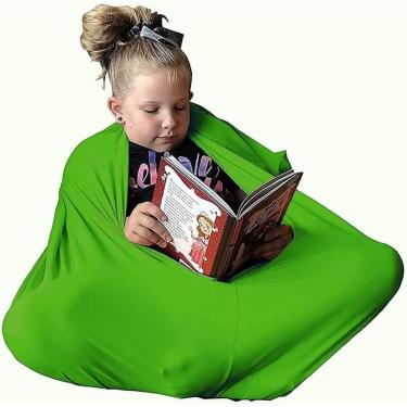 Imagem de Meia corporal sensorial Sox elástica para crianças de 3 a 18 anos com SPD, autismo, TDAH Saco sensorial de pressão profunda para auto-calmante e relaxante, verde, G/grande-71 * 142 cm