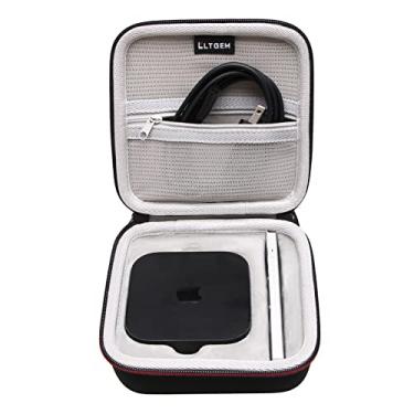 Imagem de LTGEM Capa rígida de EVA para Apple TV 4K Wi-Fi 2022 com 64 GB de armazenamento (3ª geração) - Viagem - Bolsa protetora de armazenamento para transporte