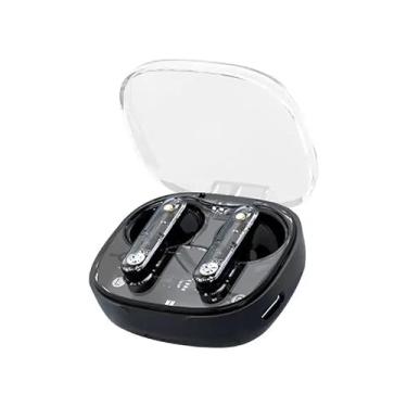 Imagem de LY80 Fones de ouvido intra-auriculares sem fio transparentes com microfone, som estéreo, fones de ouvido esportivos para corrida, condução, ciclismo, caminhada