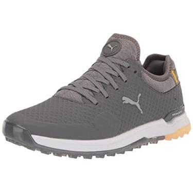 Imagem de Puma Tênis de golfe masculino Proadapt Alphacat Golf, Quiet Shade-puma prata-amarelo Sizzle, 38