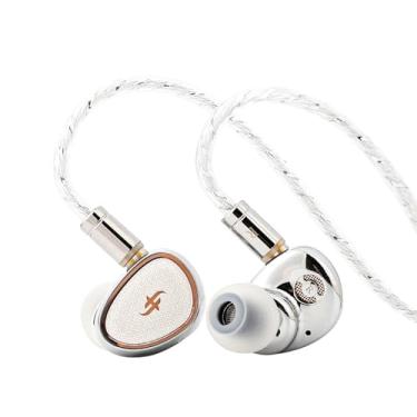 Imagem de Linsoul SIMGOT EA1000 Fermat 10mm Dynamic Driver in Ear Monitor, HiFi in Earphone IEM, Wired Gaming Earbud, com cabo OFC prateado para músicos e audiófilos