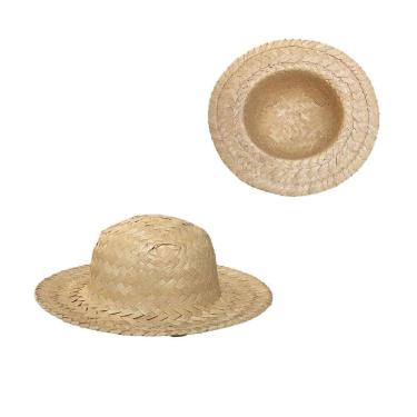 Imagem de Mini Chapeu De Palha Festa Caipira Junina 18Cm - 3 Un