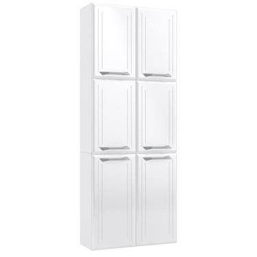 Imagem de Paneleiro Duplo em Aço Topázio 6 Portas 5 Prateleiras Branco - Telasul