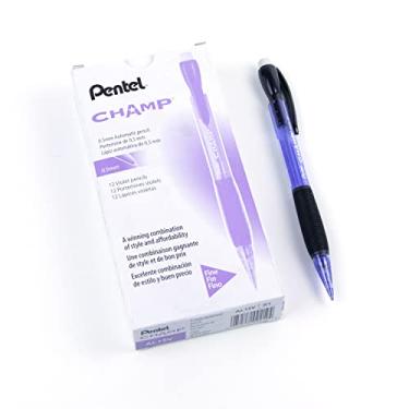 Imagem de Pentel Lapiseira Champ, (0,5 mm), barril violeta colorido, caixa com 12 (AL15V)