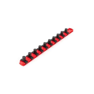Imagem de TEKTON Drive de 13 mm (1/2") x trilho de soquete de 33 polegadas, 10 clipes (vermelho) | OSR22110