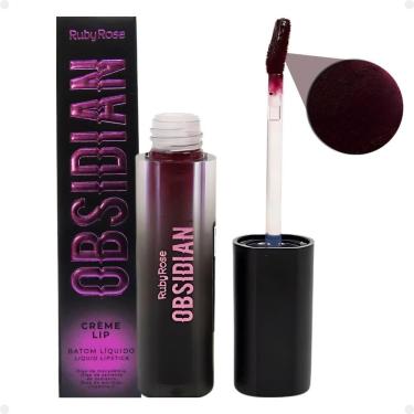 Imagem de Batom Líquido Ruby Rose Obsidian Crème Lip Ocl01 Hb-7100-1