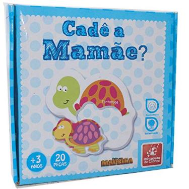 Imagem de Brincadeira de Criança Quebra Cabeça Cadê a Mamãe? - Madeira - 9282 -, Multicolor