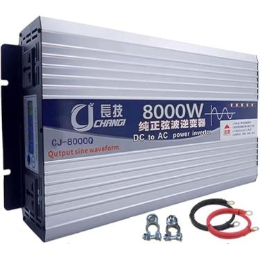 Imagem de 6000W 8000W 10000W 12000W Inversor de energia de onda senoidal pura DC 12V 24V 48V 60V 72V Entrada para AC 110V 120V 220V 230V Conversor de saída, carregador inversor para casa, RV, caminhão