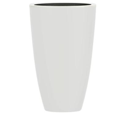 Imagem de Vaso Plantas Decorativo Fibra De Vidro Grande 70cm Roma M (Off White Fosco)