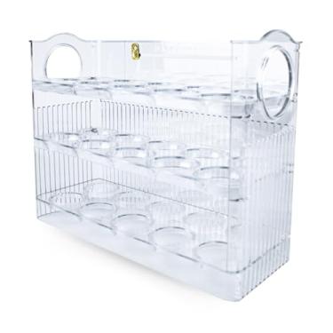 Imagem de Suporte Bandeja Acrílica 30 Ovos Decoração Cozinha Geladeira