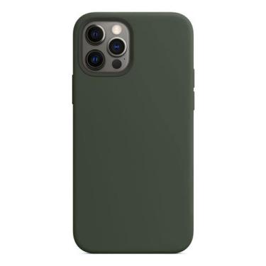 Imagem de Case Capa Magnética Verde Militar Compatível iPhone 12 Pro - Baú do Vi