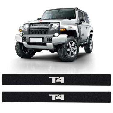 Imagem de Soleira da Porta Troller T4 2015/2019 Adesivo Protetor Preto - SPORTIN
