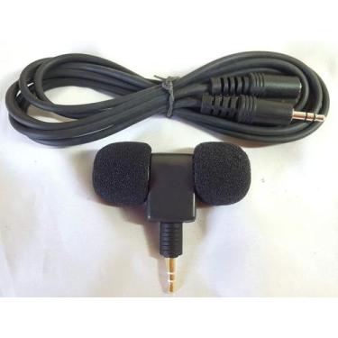 Imagem de Microfone Stereo + Cabo Extensor de 1,8m - Genérico