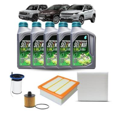 Imagem de Kit Troca De Oleo Fiat Toro / Jeep Renegade Compass Diesel - 2.0 - Sel