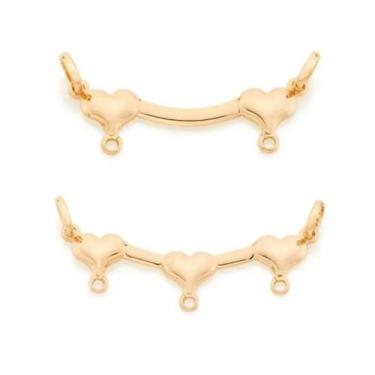 Imagem de Pingente banhado ouro 3x 24k 18k e 22k feminino rommanel canga dois/tr