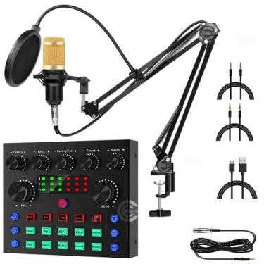 Imagem de Sistema Setup V8S Para LiveCast Com Microfone Condensador Produção Con