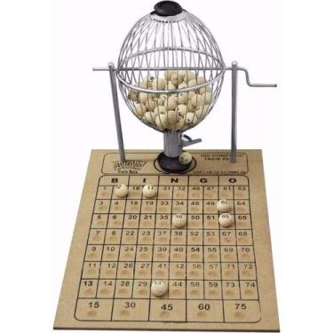 Imagem de Jogo Bingo Loto Vispora Globo Médio 25cm Nº 02 Treis Reis