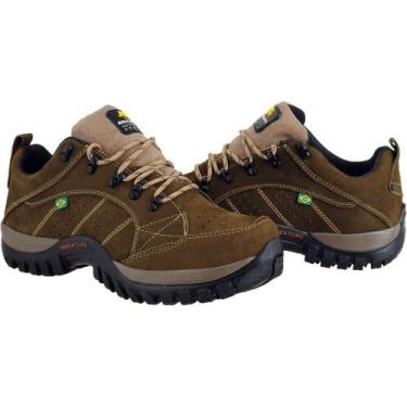 Imagem de Bota Adventure Masculina Couro Cano Baixo Conforto Escalada - Bell Boo