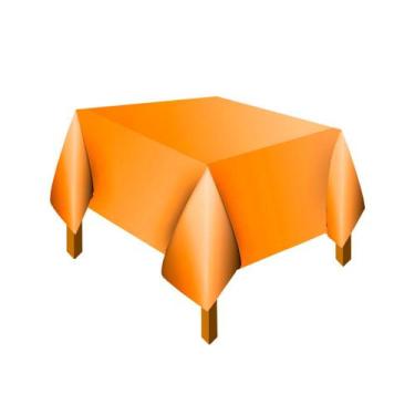 Imagem de KIT 10 Toalhas De Mesa Lisa Plástica 70x70cm Para Aniversário Festa Ca