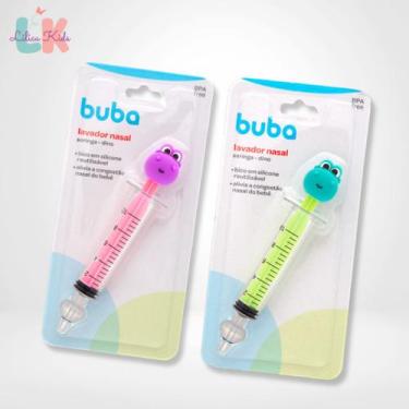 Imagem de Seringa Dino para Lavagem Nasal Infantil 10ml com Bico de Silicone Bub