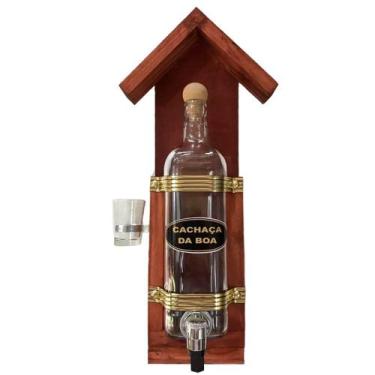 Imagem de Pingômetro Casa da Cachaça Boa em Madeira Rústica Decorativa - Retrofe