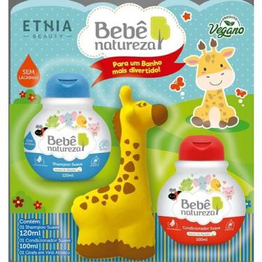 Imagem de Bebê Natureza Kit Shampoo 120ml e Condicionador 100ml Extrato De Algod