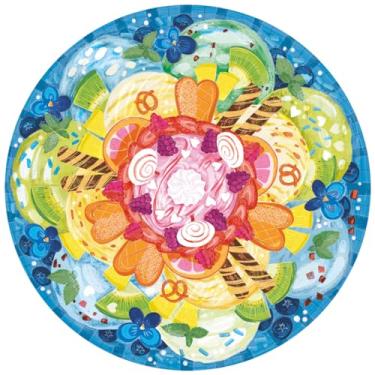 Imagem de Ravensburger - Puzzle circular copo de gelado, coleção Circle of cores, 500 peças, puzzle para adultos