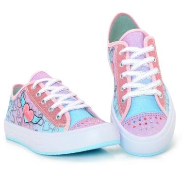 Imagem de Tênis Infantil Feminino Meninas Calçados BF Shoes, Verde, 29