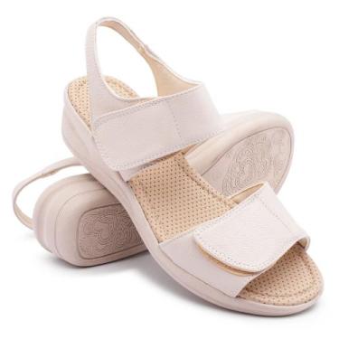 Imagem de Sandália Ortopédica Feminina Confort Para Dores Nos Pés, Inchaço E Dia