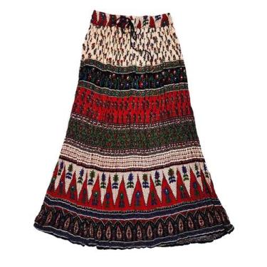 Imagem de Saia Indiana Maia Cigana Rodada Longa Vários Modelos E Cores - Bali, V