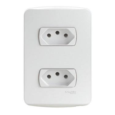 Imagem de Conjunto de 2 Tomadas 2p+t 10a 250v - Schneider Electric